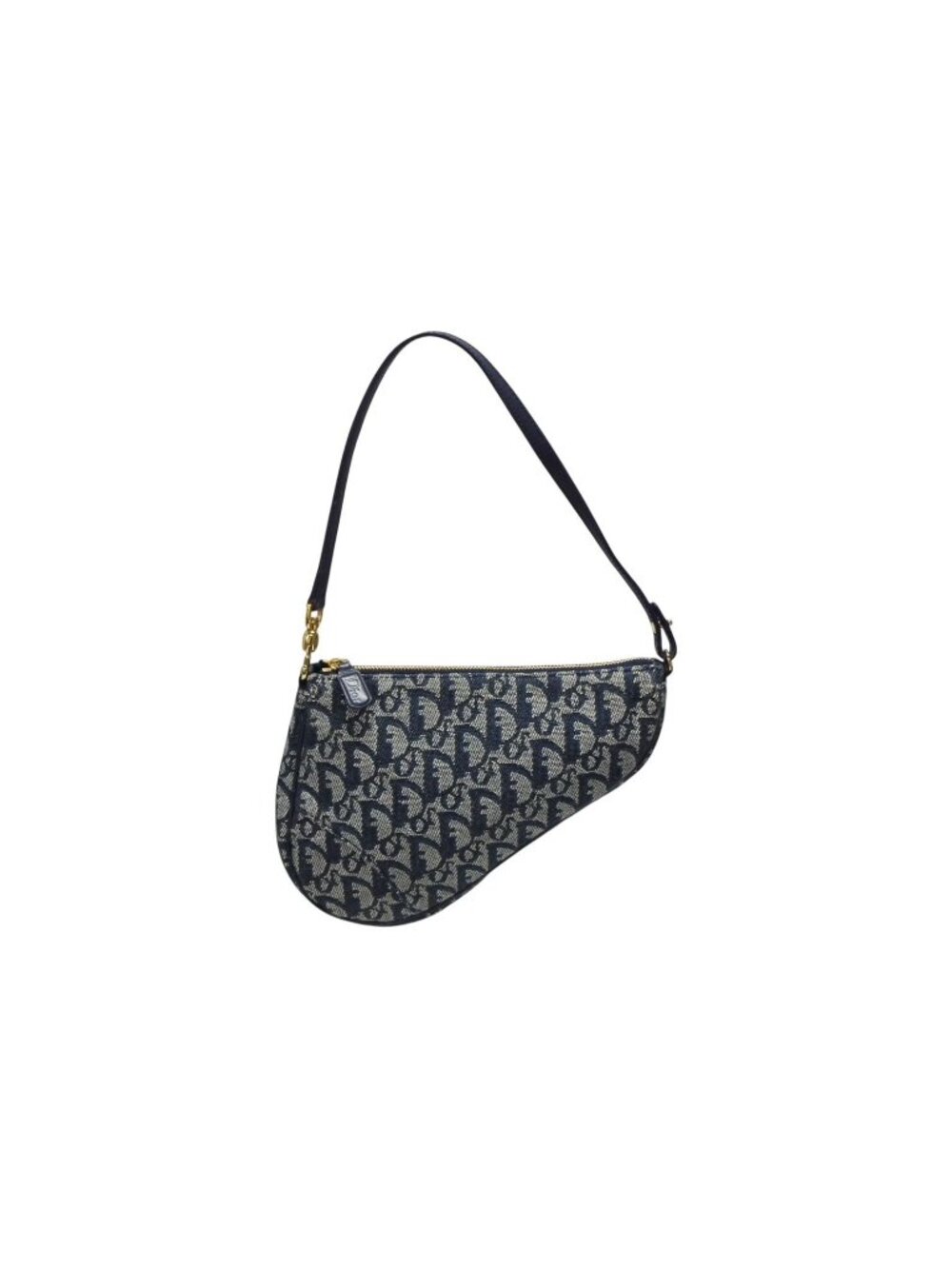 Dior Trotter Saddle Bag Pouch Navy